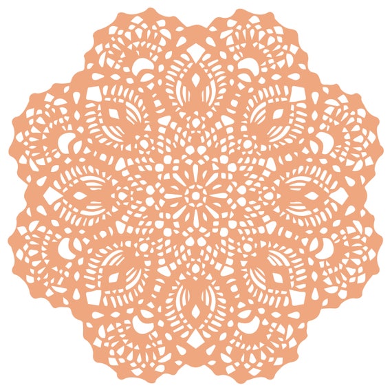 Download Doily 4 Cut File .SVG .DXF .PNG | Etsy