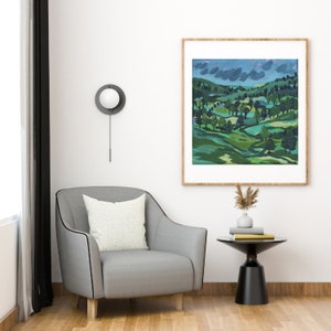 Landscape Mountains and valley art print, Digital Download Aesthetic Art print, acrylic landscape art print, instant download