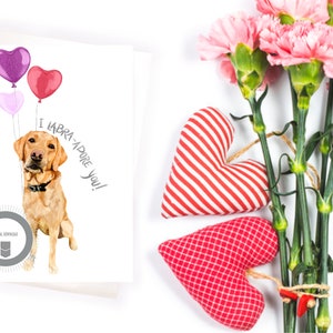 Biglietto di San Valentino stampabile, Cane San Valentino Regalo, Dog Lover Gift, Dog Mom Card, Dog Dad Card, Dog Card, Labrador Dog, Labradore You