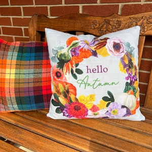 Fall Floral Premium Pillow