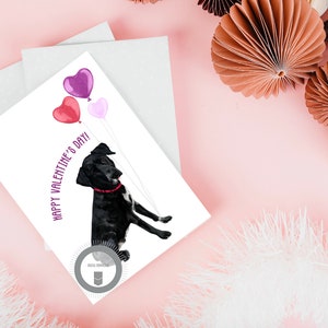 Cartolina di San Valentino stampabile, Carta di San Valentino per cani, Regalo amante del cane, Carta della mamma del cane, Carta del papà del cane, Carta del cane, Cane del Labrador