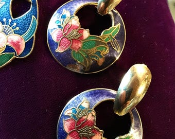 Vintage Enamel Cloisonne Lily Jewellery Lot