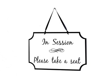 in session sign etsy