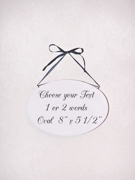 Oval Wall Hanging, Design A Custom Sign, Wood Home Decor, Create Your Own, Farmhouse Plaque, Choose Your Text, Original Personalized Gift