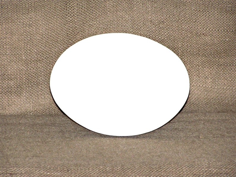 Solid wood oval shape sign with painted front, stained sides and back. 16 color choices. Measures approx. 8 inches by 5.5 inches. Black or white text saying

Your choice one or two words

Includes elegant scroll and choice hanger style.