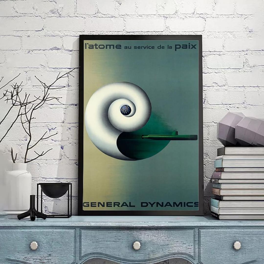 PUB GENERAL DYNAMICS Rwkc-POSTER HQ 45x60cm d'une AFFICHE VINTAGE