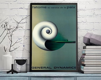 Hydrodynamics-General Dynamics-Vintage Art Wall Print,Home decor,Original vintage pop art poster,Vintage poster,gicle print in various sizes