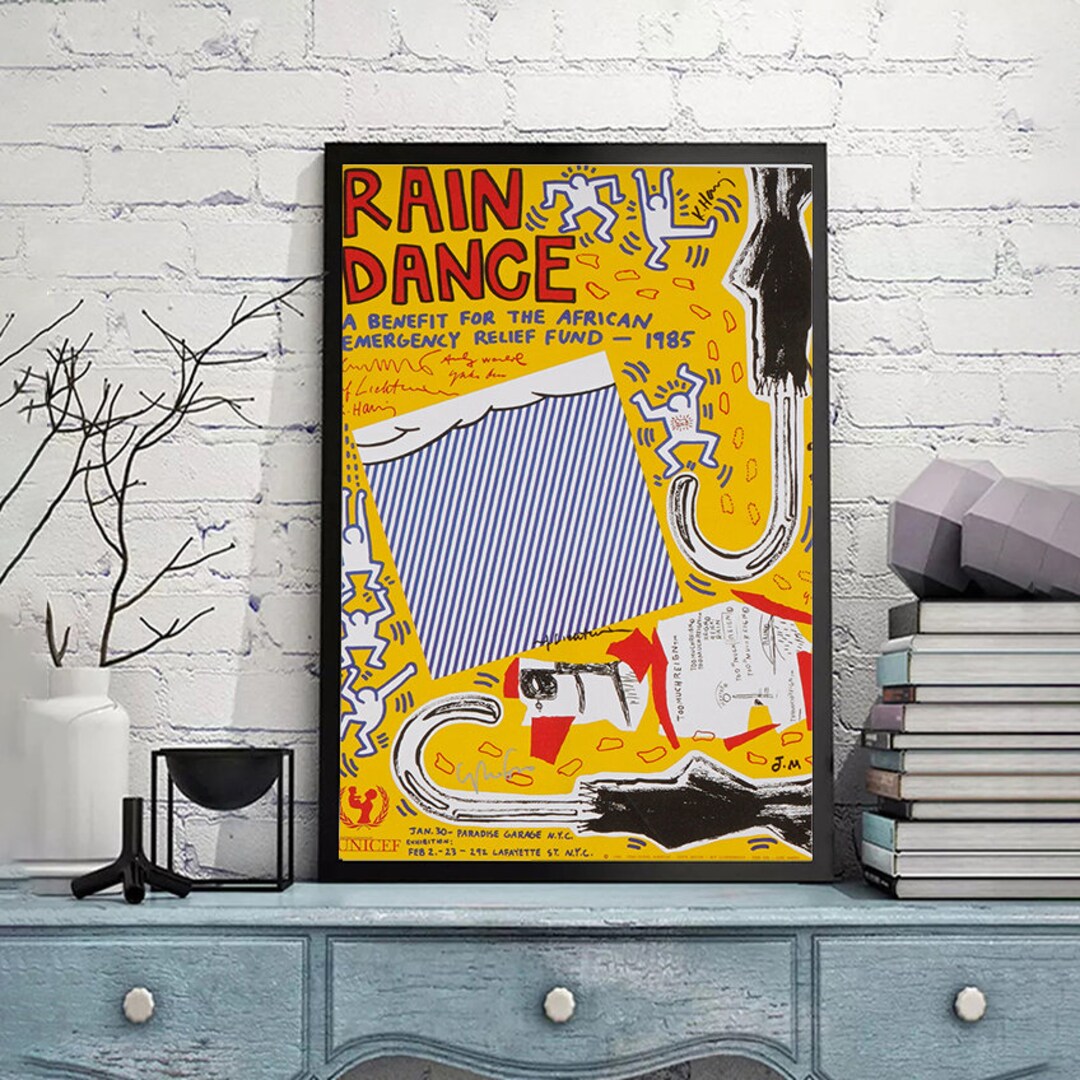 Rain Dance-jean Michel Basquiat,giclee Fine Art Prints,king