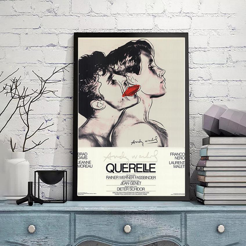 インテリア小物 額装済/Querelle/Andy Warhol/ヴィンテージ アートポスター