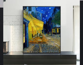 佐伯祐三 - カフェテラスとポスター 1927年 美術館品質のロールド油絵