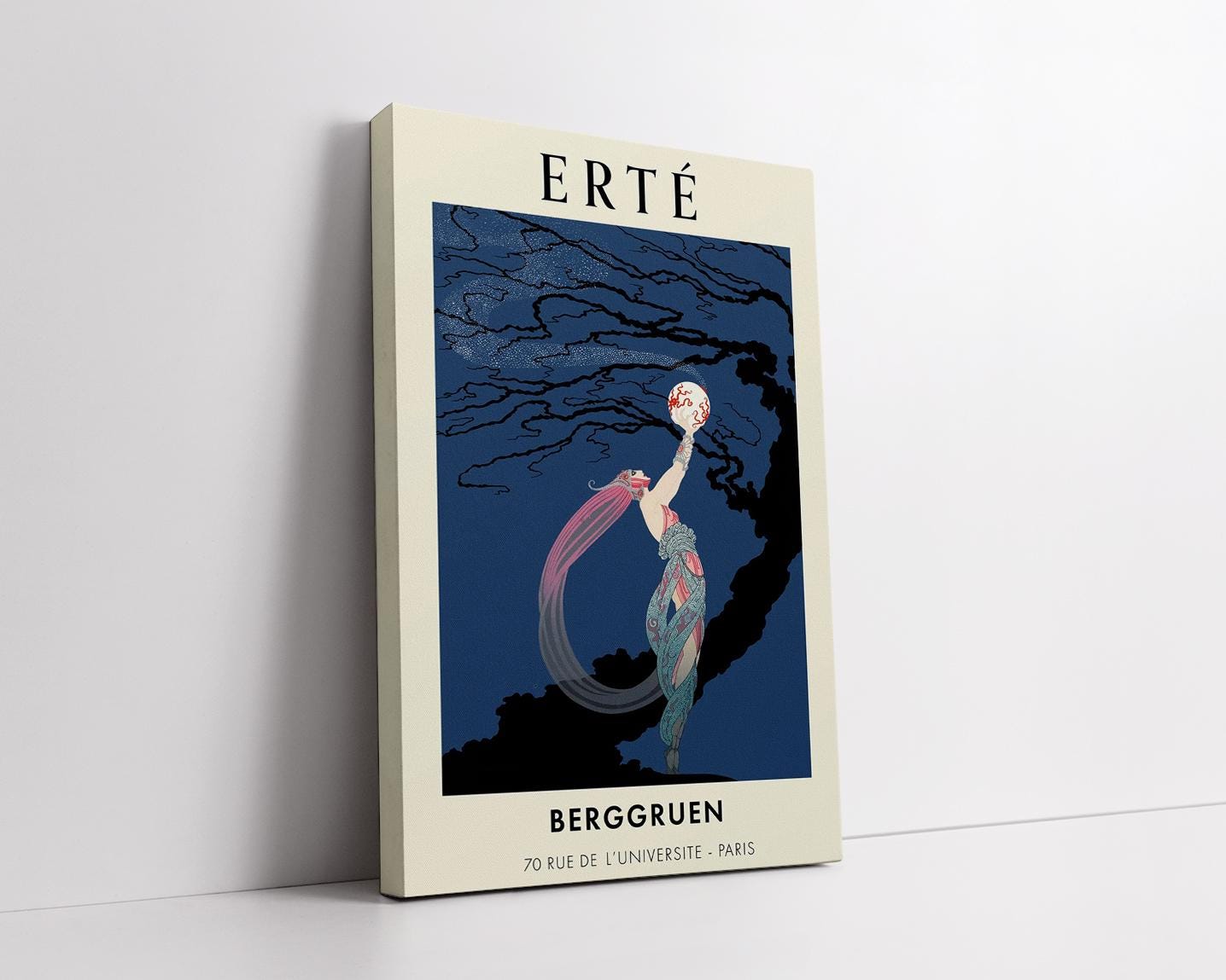 月 - ERTE-展覧会ポスター、ホームデコレーション、キャンバスウォール