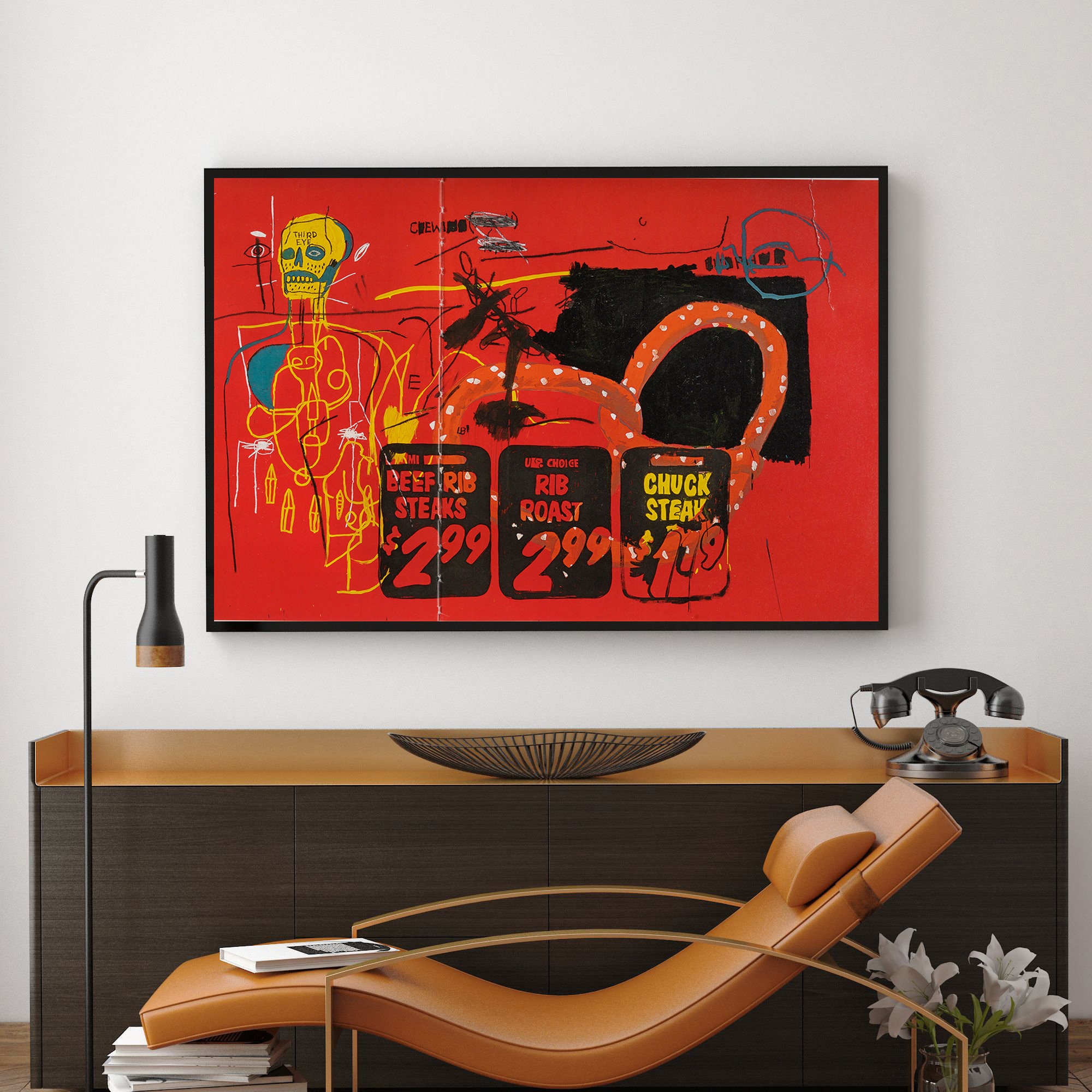 Third Eye-jean Michel Basquiat,giclee Fine Art Prints,king