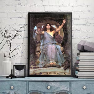 John William Waterhouse,Circe Offers the Cup,canvas wall art,Giclee,Painting,Canvas Reproduction,claasic print,giclee print in various sizes
