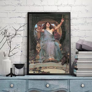 Mythological Woman, John William Waterhouse,canvas wall art,Giclee,Painting,Canvas Reproduction,art prints,giclee print in various sizes