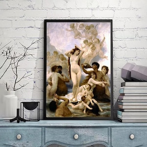 William Bouguereau, Birth of Venus,canvas wall art,Giclee,Painting,Canvas Reproduction,claasic prints,giclee print in various sizes