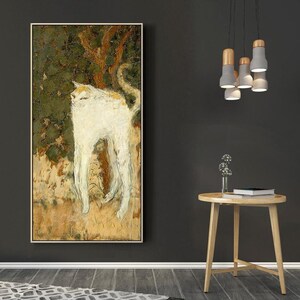 Pierre Bonnard -The White Cat Le Chat Blanc-canvas wall art,Giclee,Painting,Canvas Reproductionart print,giclee print in various sizes