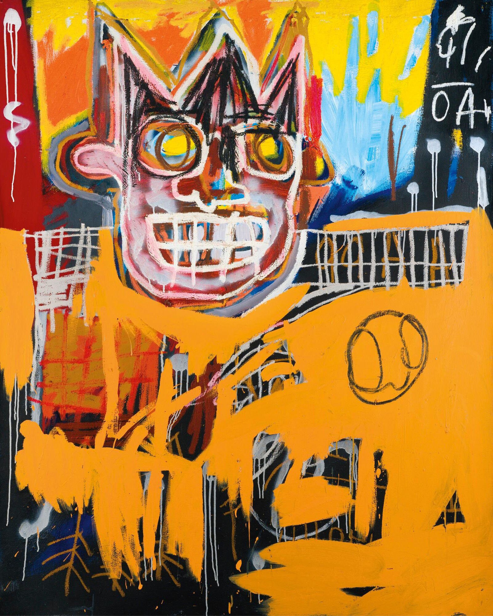 Orange Sports Figure-jean Michel Basquiat,giclee Fine Art Prints,king of  Street Art,exhibition Poster,basquiat Poster,custom Size Available - Etsy