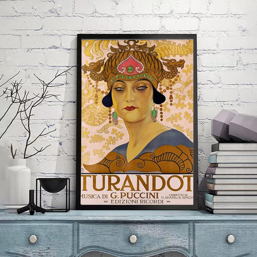 Turandot - Opera-vintage Art Wall Print,home Office Decor,original