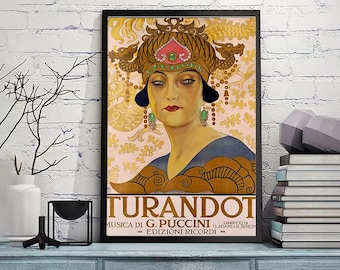 Turandot - Opera-vintage Art Wall Print,home Office Decor,original