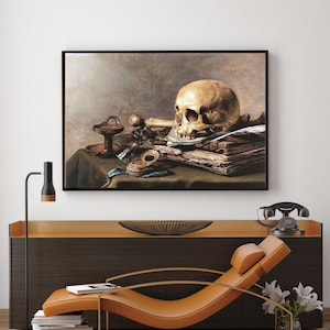 Vanitas,Still-LifeVintage poster,home decor,canvas wall art,Giclee,Painting,Canvas Reproduction,claasic prints,giclee print in various sizes