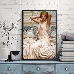 Albert Joseph Moore, Silver,Vintage poster,canvas wall art,Giclee,Painting,Canvas Reproduction,claasic prints,giclee print in various sizes