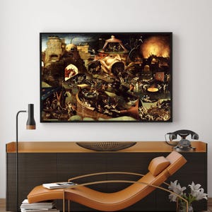 Hieronymus Bosch, Christ in Limbo,Vintage poster,canvas wall art,Giclee,Painting,Canvas Reproduction,claasic,giclee print in various sizes