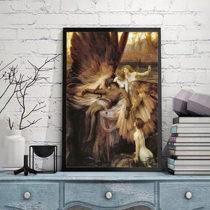 Herbert Draper, The Lament for Icarus,canvas wall art,Giclee,Painting,Canvas Reproduction,claasic prints,giclee print in various sizes