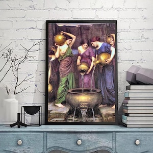 John William Waterhouse,The Danaides,canvas wall art,Giclee,Painting,Canvas Reproduction,claasic prints,giclee print in various sizes