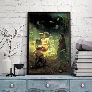 Ilya Repin, SadkoVintage poster,home decor,canvas wall art,Giclee,Painting,Canvas Reproduction,claasic prints,giclee print in various sizes