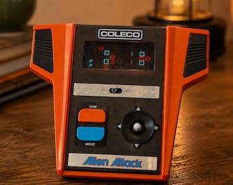 RARE! Vintage Coleco Alien Attack Model 2370 Handheld Electronic Game Tested Working VFD Retro Arcade Space Shooter