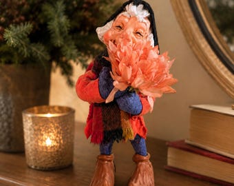 RARE! Vintage Simpich Elf Sweet William Handmade Collectible Figurine Doll Colorado Springs Character Display Piece.