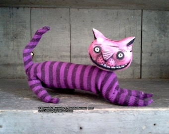 Cheshire cat BJD prop art doll alice in wonderland made to order