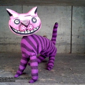 Cheshire cat BJD prop art doll alice in wonderland made to order image 3