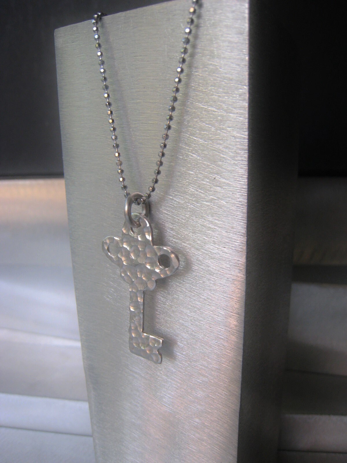 Sterling Silver Key Necklace Silver Key Pendant Gift for Her