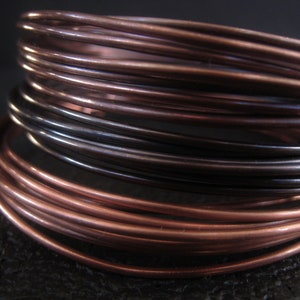 Copper Wire Oxidized Copper Jewelry Wire Antique Copper Wire 16GA 18GA 20GA 22GA 24GA 26GA 28GAItem No. CPRWIRE image 10