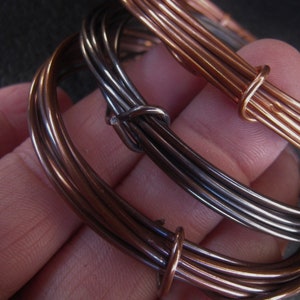 Copper Wire Oxidized Copper Jewelry Wire Antique Copper Wire 16GA 18GA 20GA 22GA 24GA 26GA 28GAItem No. CPRWIRE image 3