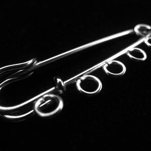 Silver Iron Kilt Pin Silver Safety Pin Brooch Pin FIN0027 image 1