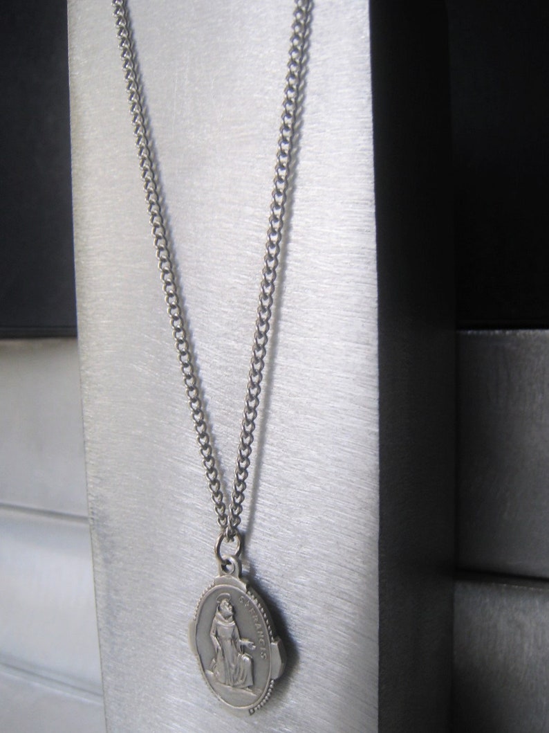 Saint Francis of Assisi Pendant Necklace Inspirational Spiritual ...