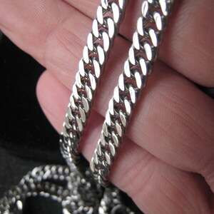 Stainless Steel Curb Chain Necklace Chunky Silver Curb Chain Cuban Chain Bracelet Item No. JEBB0055