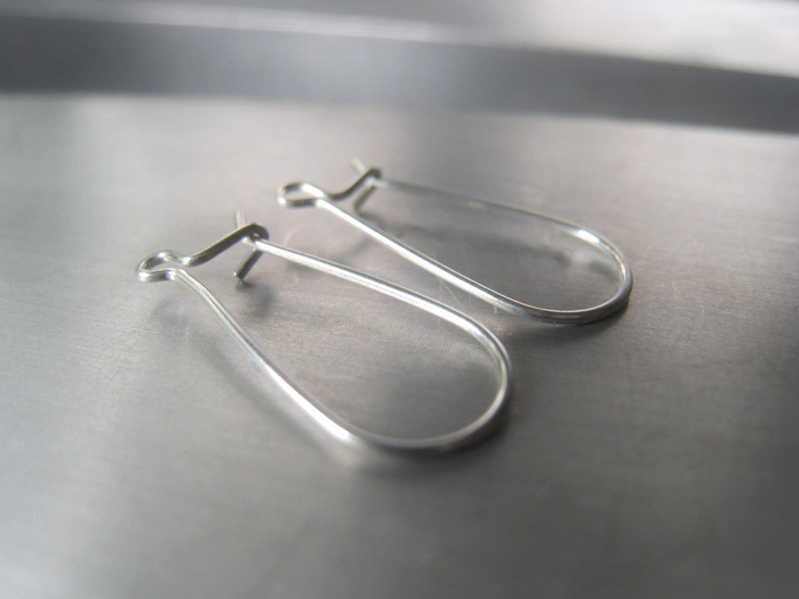 Sterling Silver Latch Back Earring Pair DIY Jewelry Finding Etsy