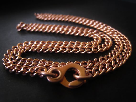 Solid Copper Curb Chain Necklace Copper Curb Chain Bracelet Gift