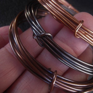 Copper Wire Oxidized Copper Jewelry Wire Antique Copper Wire 16GA 18GA 20GA 22GA 24GA 26GA 28GAItem No. CPRWIRE image 8