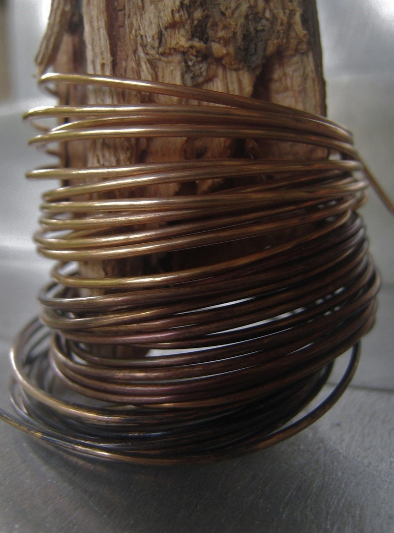 Bronze Round Wire Solid Bronze Jewelry Wire Gold Round Wire 22 Etsy