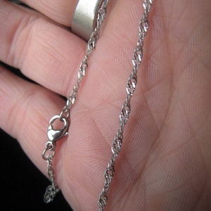 Stainless Steel Twist Rope Chain Necklace Silver Chain  Item No. JEBB0038