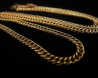 18K Gold Stainless Steel Curb Chain Necklace (3.5mm)