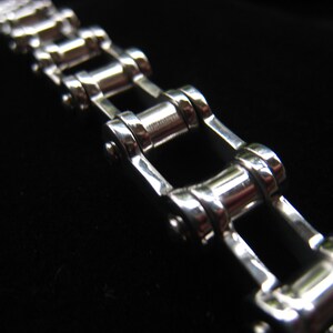 Stainless Steel Ladder Bracelet Mens Chunky Silver Chain Bracelet Item No. JEBB0058 image 2