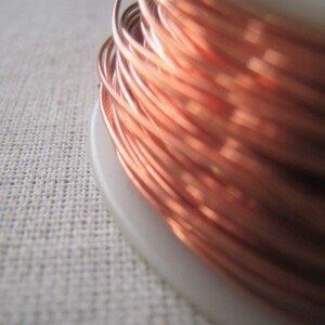 Copper Wire Oxidized Copper Jewelry Wire Antique Copper Wire 16GA 18GA 20GA 22GA 24GA 26GA 28GAItem No. CPRWIRE image 5