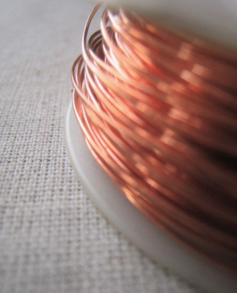 Copper Wire Oxidized Copper Jewelry Wire Antique Copper Wire 16GA 18GA 20GA 22GA 24GA 26GA 28GAItem No. CPRWIRE image 5