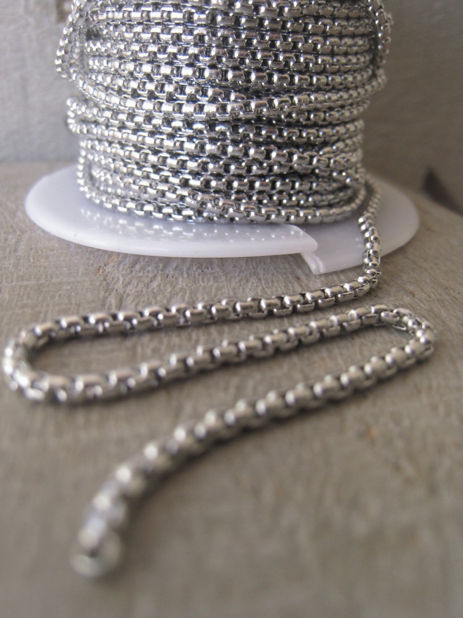 Square Rolo Stainless Steel 2mm Square Rolo Chain: Belcher Style - Etsy