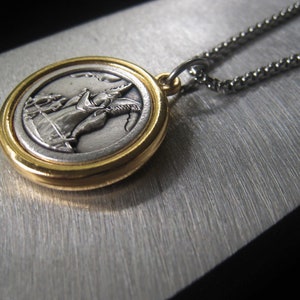 St. Michael Guardian Angel Pendant Necklace Archangel Religious Spiritual Jewelry Gift for Her Him Item No. JE3267